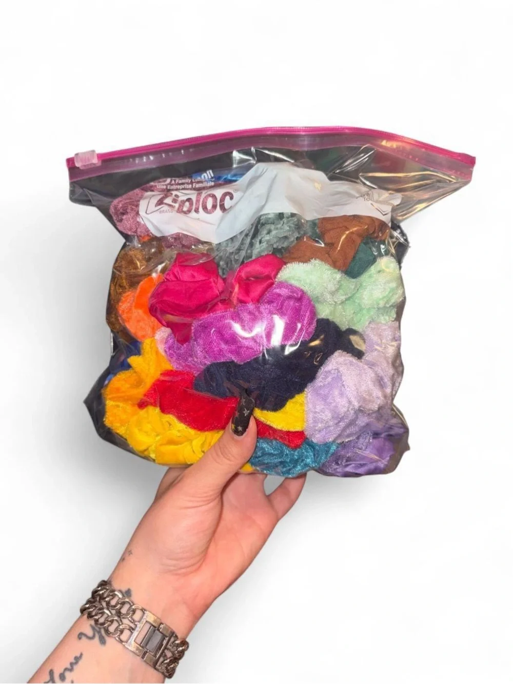 Assorted Kids Velvet and Satin Scrunchie Pack - Multi Color